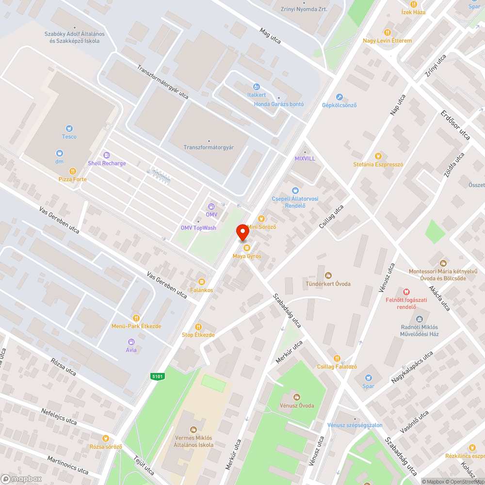 Rendszám nélküli Ford Transit bejelentés helye