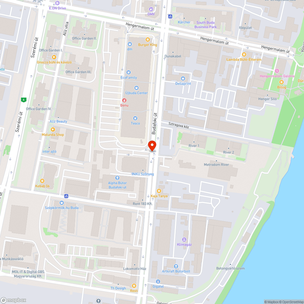 Budafoki csatorna bejelentés helye