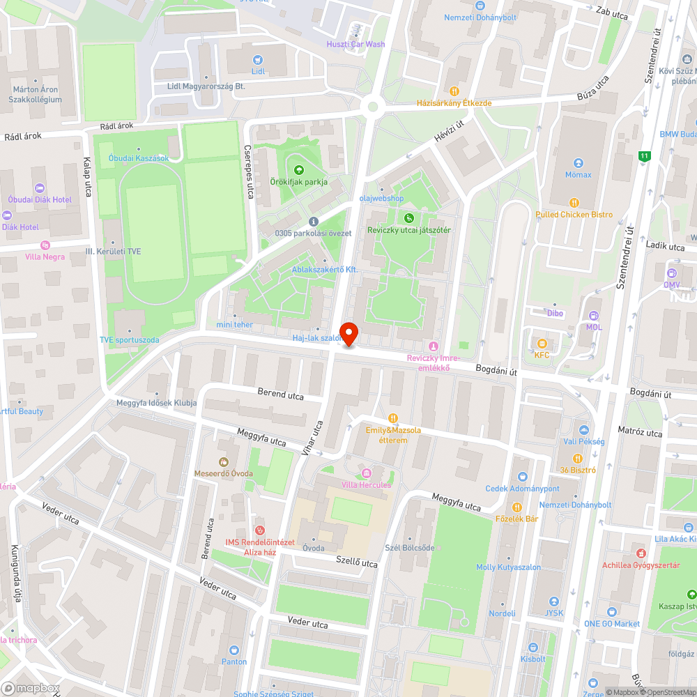 Zöldhulladék bejelentés helye