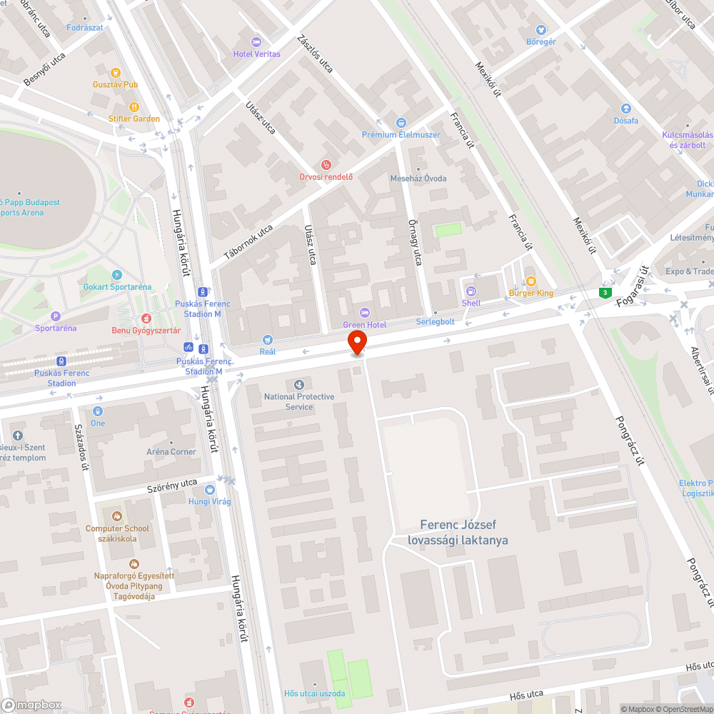 Kátyús útburkolat bejelentés helye