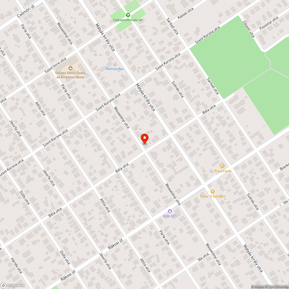 Rozsdás, benőtt elmű szekrény bejelentés helye