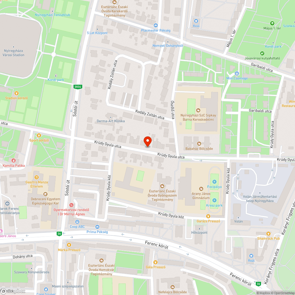 Nagy kátyú bejelentés helye