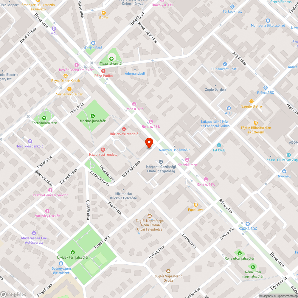 Takarásban lévő tábla bejelentés helye