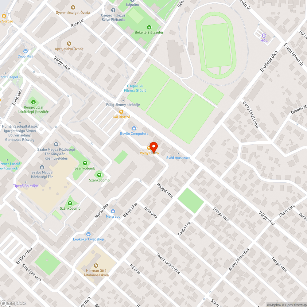 Hiányzó kiegészítő táblák (Bánya utca) bejelentés helye