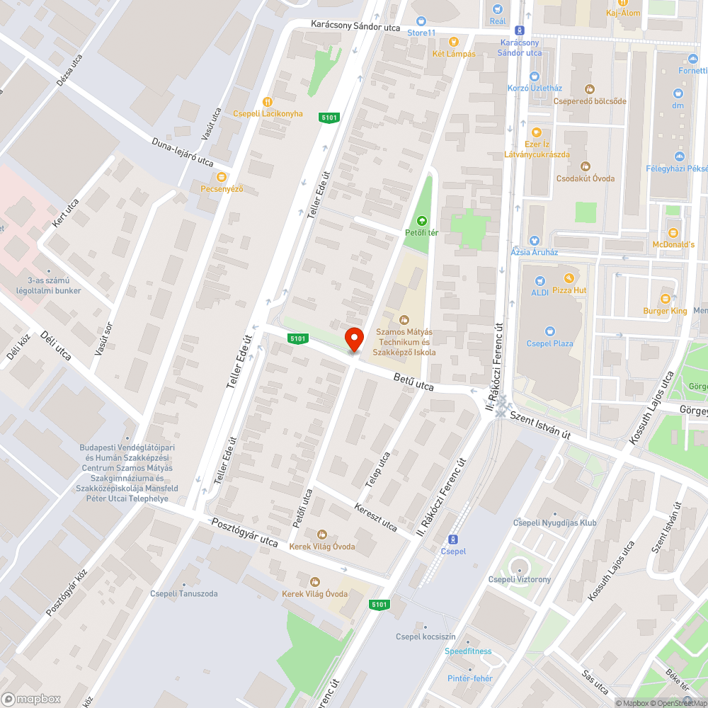 Illegális szemétlerakó bejelentés helye