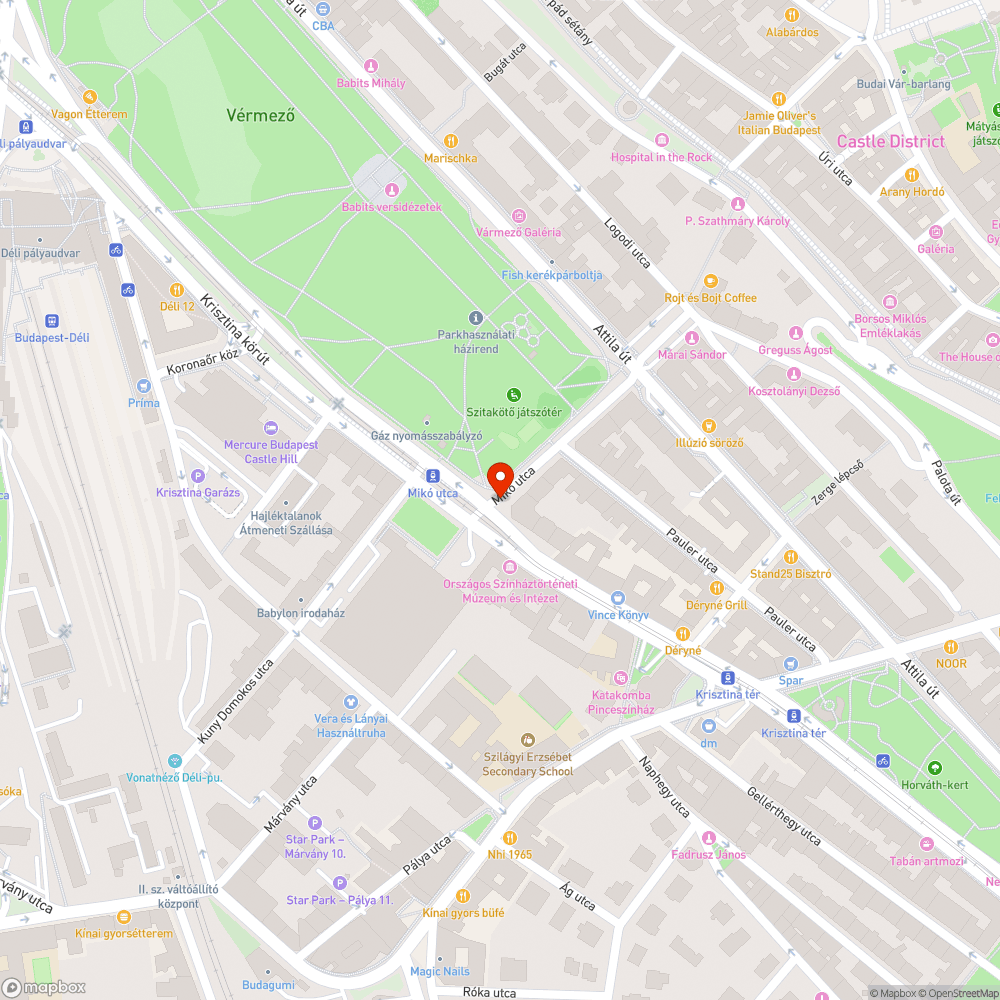 Krisztina körút villanyoszlopai bejelentés helye