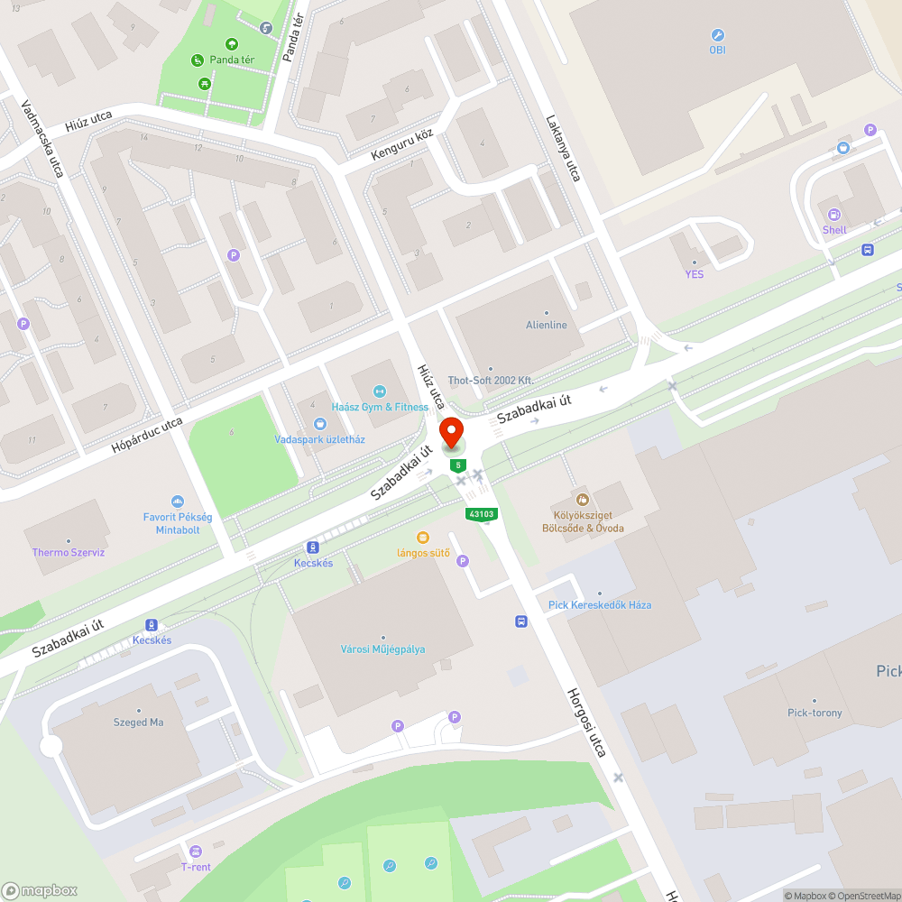 Szétesett körforgalom bejelentés helye