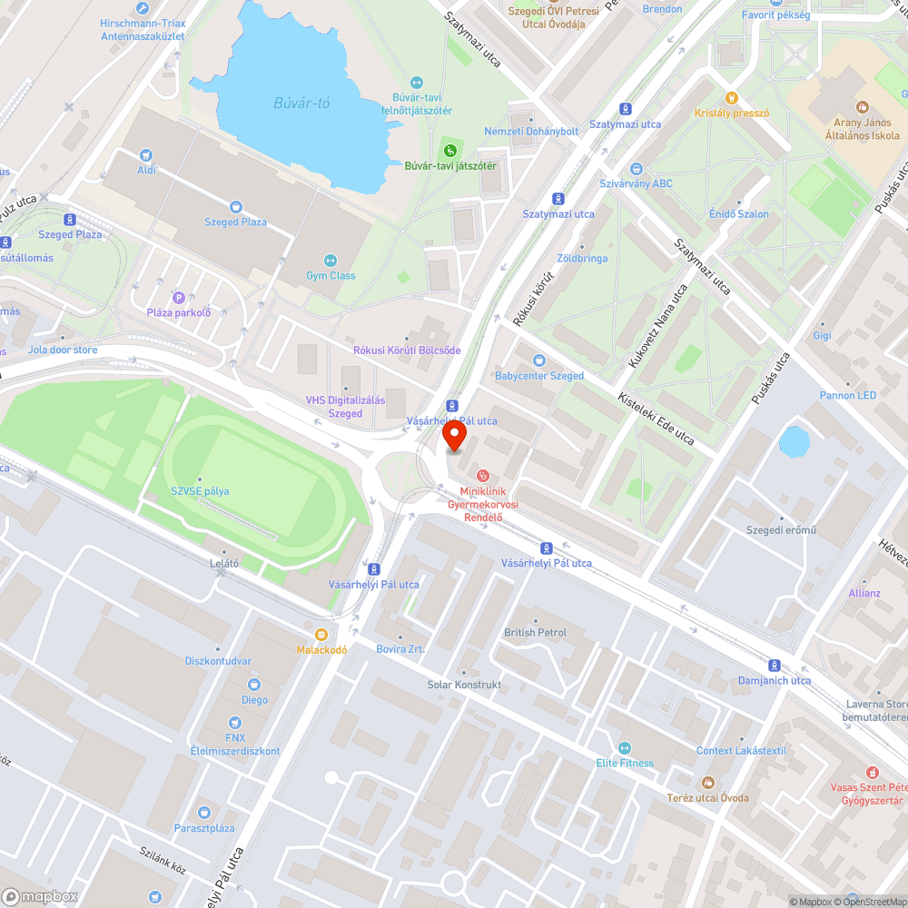 Alacsony táblázás a gyalog- és kerékpárúton bejelentés helye