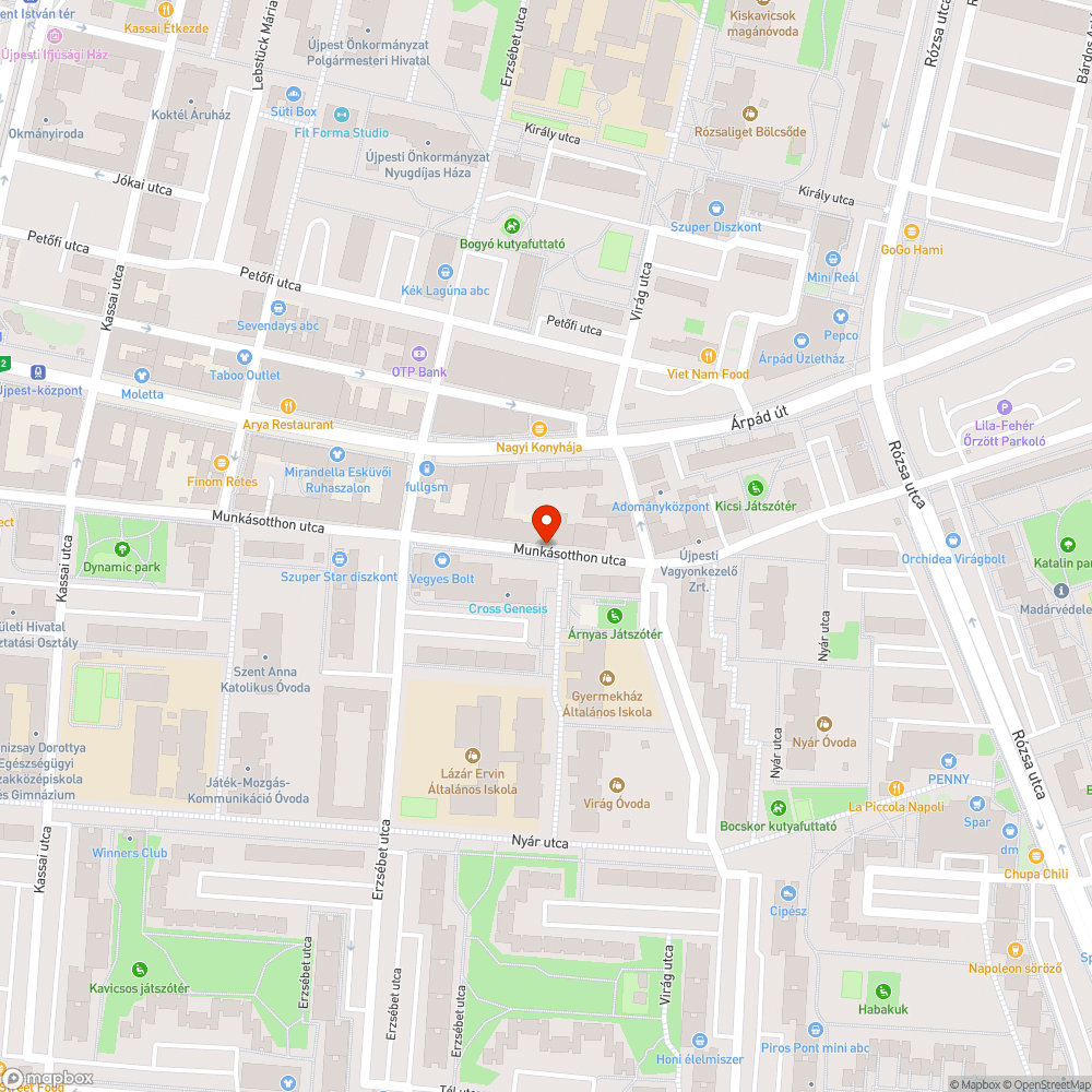 Üres elhanyagolt bódé bejelentés helye