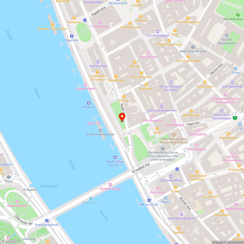 Graffitik a korzón bejelentés helye