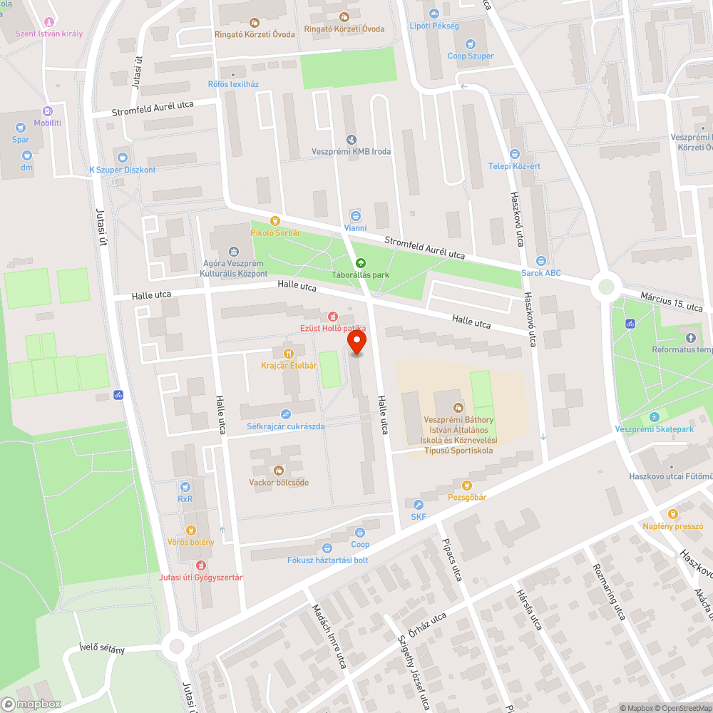 Elhagyatott autó bejelentés helye