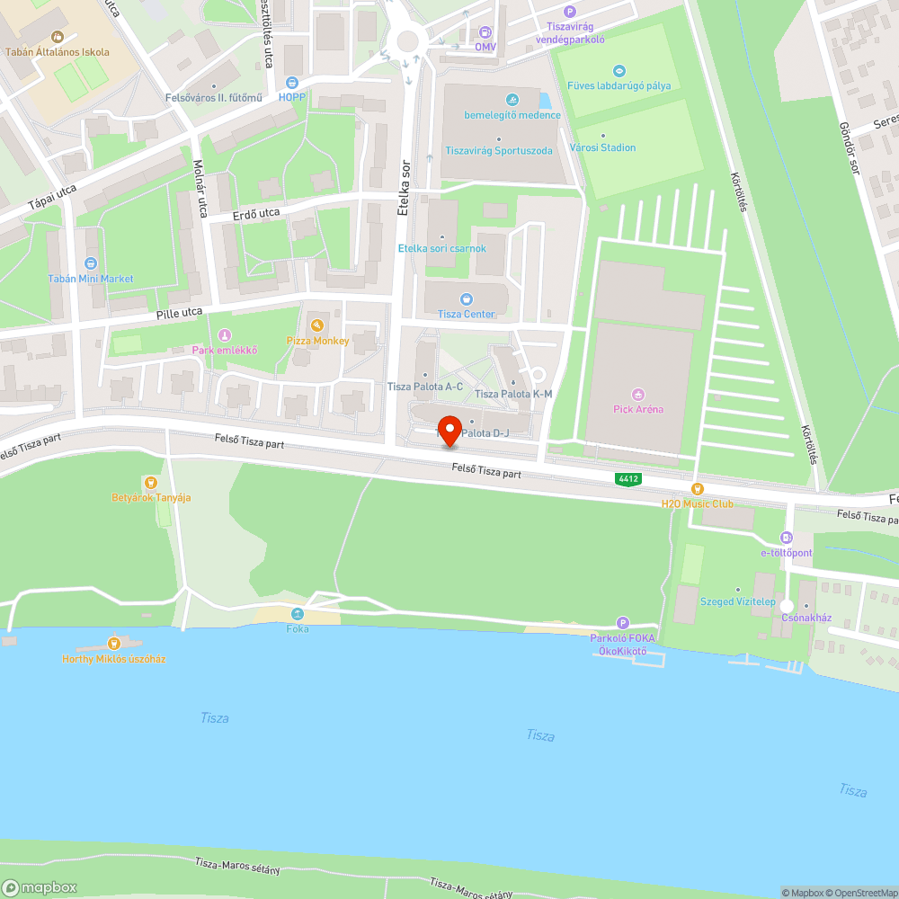 Kivilágítatlan B+R parkoló bejelentés helye