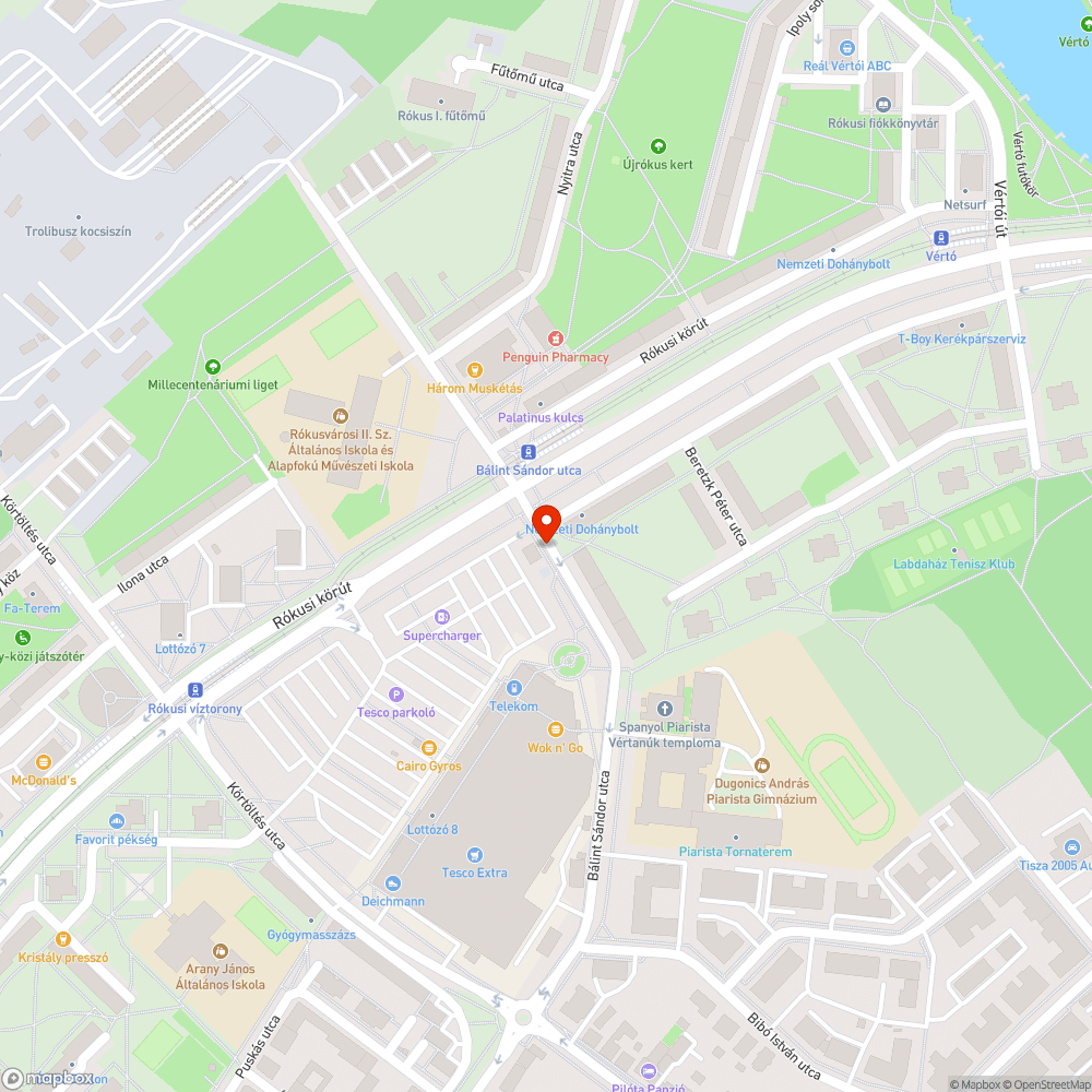 Összefirkált épület bejelentés helye