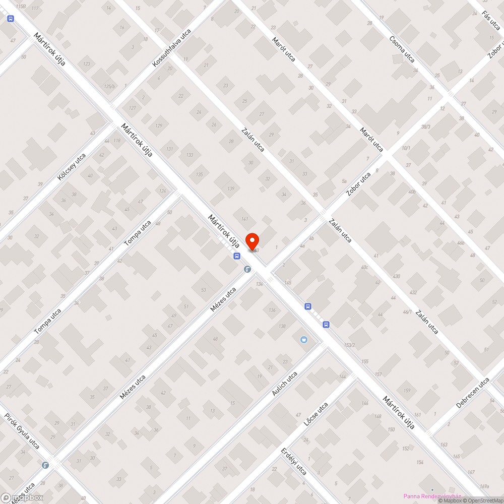 Hiányzó utcatábla bejelentés helye