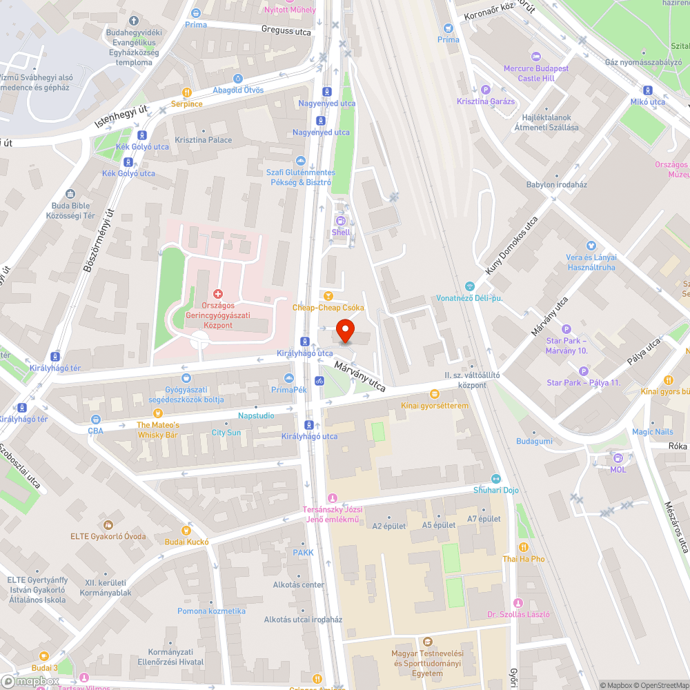 Márvány utca 17. molinó bejelentés helye