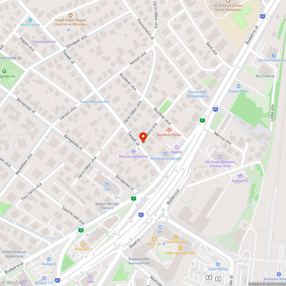 Bakony utca elhagyott Seat bejelentés helye