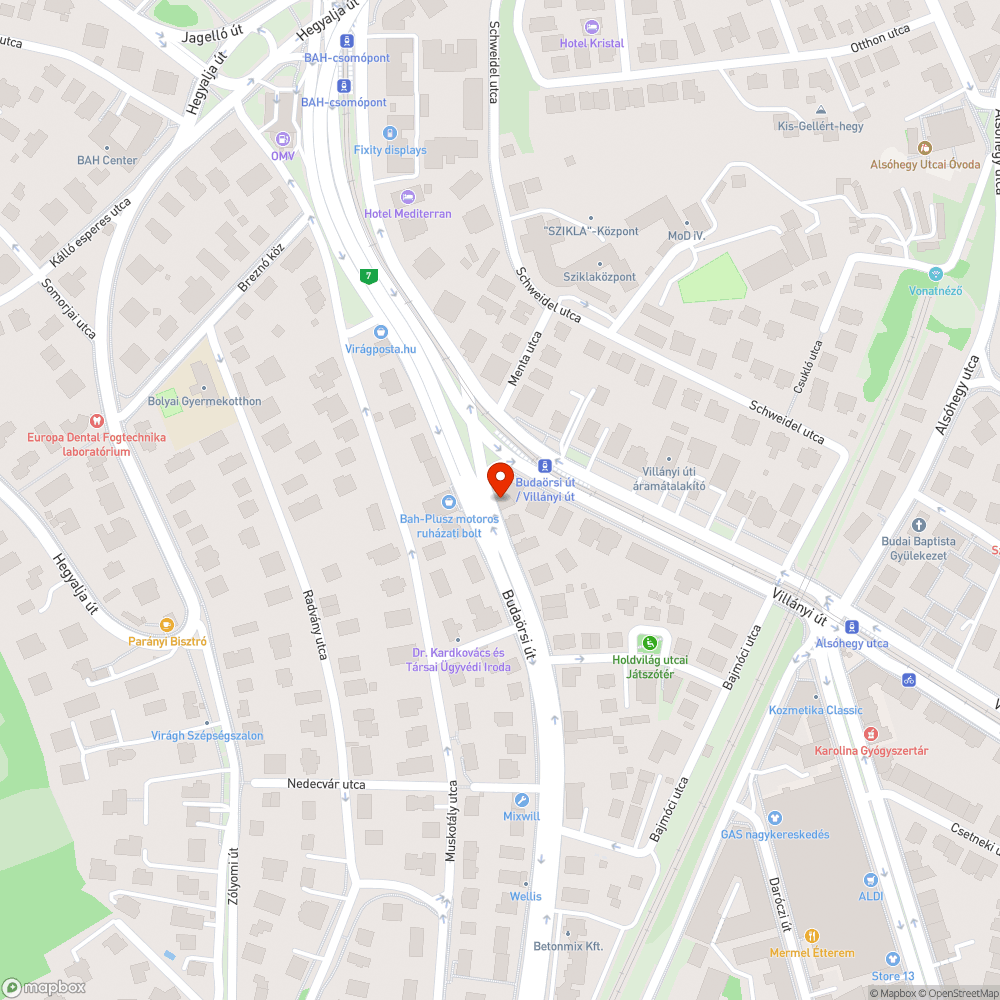 Budaörsi út 26. és 30. molinók bejelentés helye