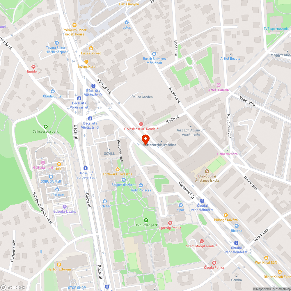 Vörösvári út jelzőlámpa áthangolás bejelentés helye