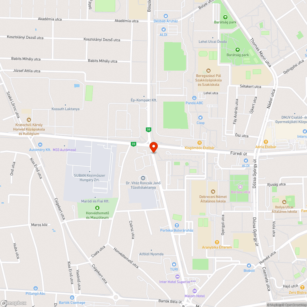 Eldugult víznyelő bejelentés helye