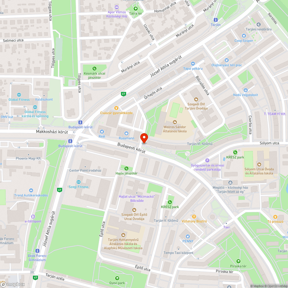 Hiányzó szemetes gyűjtőedény bejelentés helye