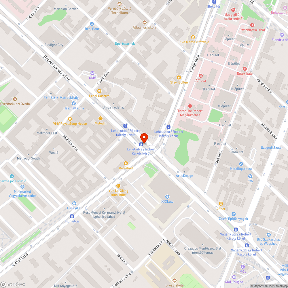 Kiégett lámpa a villamosmegállóban bejelentés helye