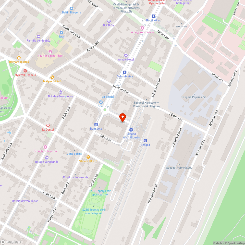 Megrongált burkolatok bejelentés helye