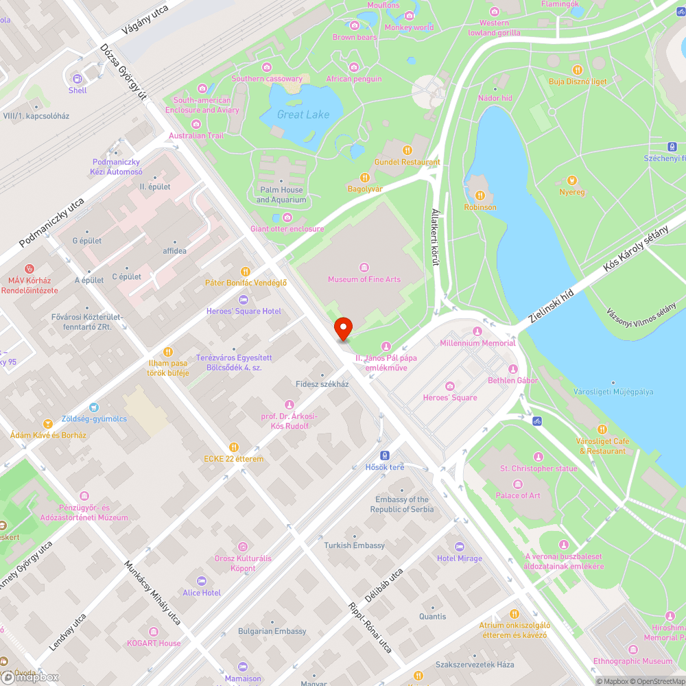 Kátyús kerékpár út bejelentés helye