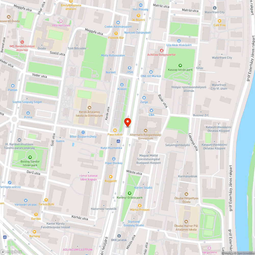 Kereszteződés – jelzőlámpák bejelentés helye