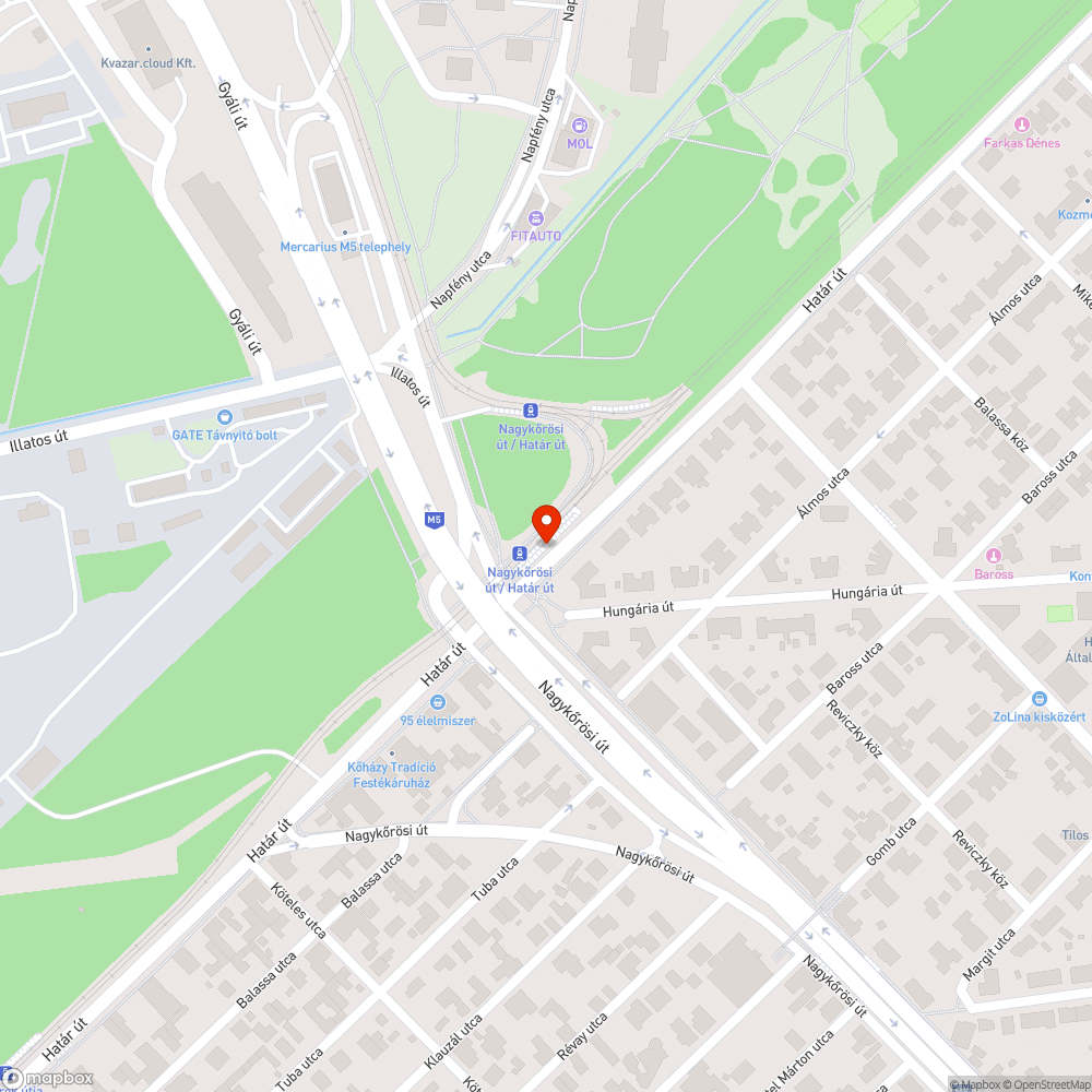 Szemetes megallo bejelentés helye