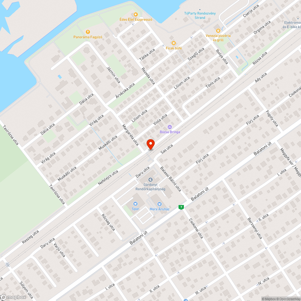 Életveszélyes vasúti átjáró bejelentés helye