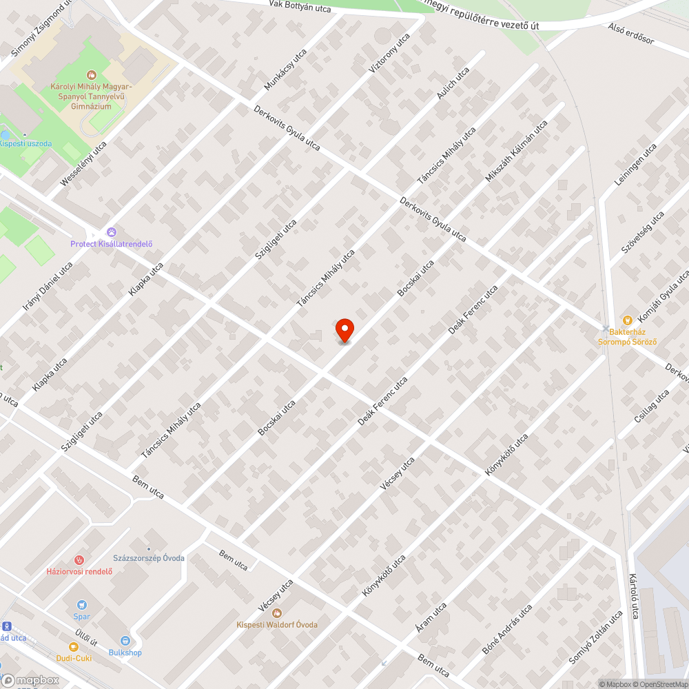 Roncs kisteherautó a Bocskai utcában bejelentés helye