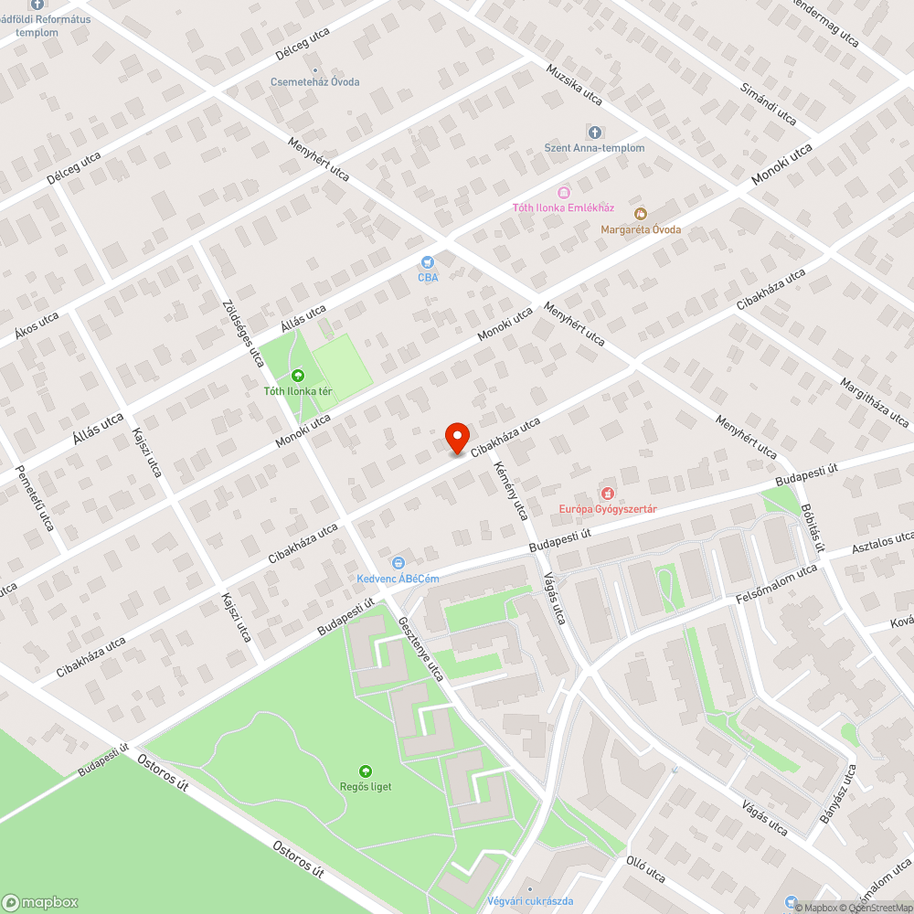 Elhagyott auto bejelentés helye