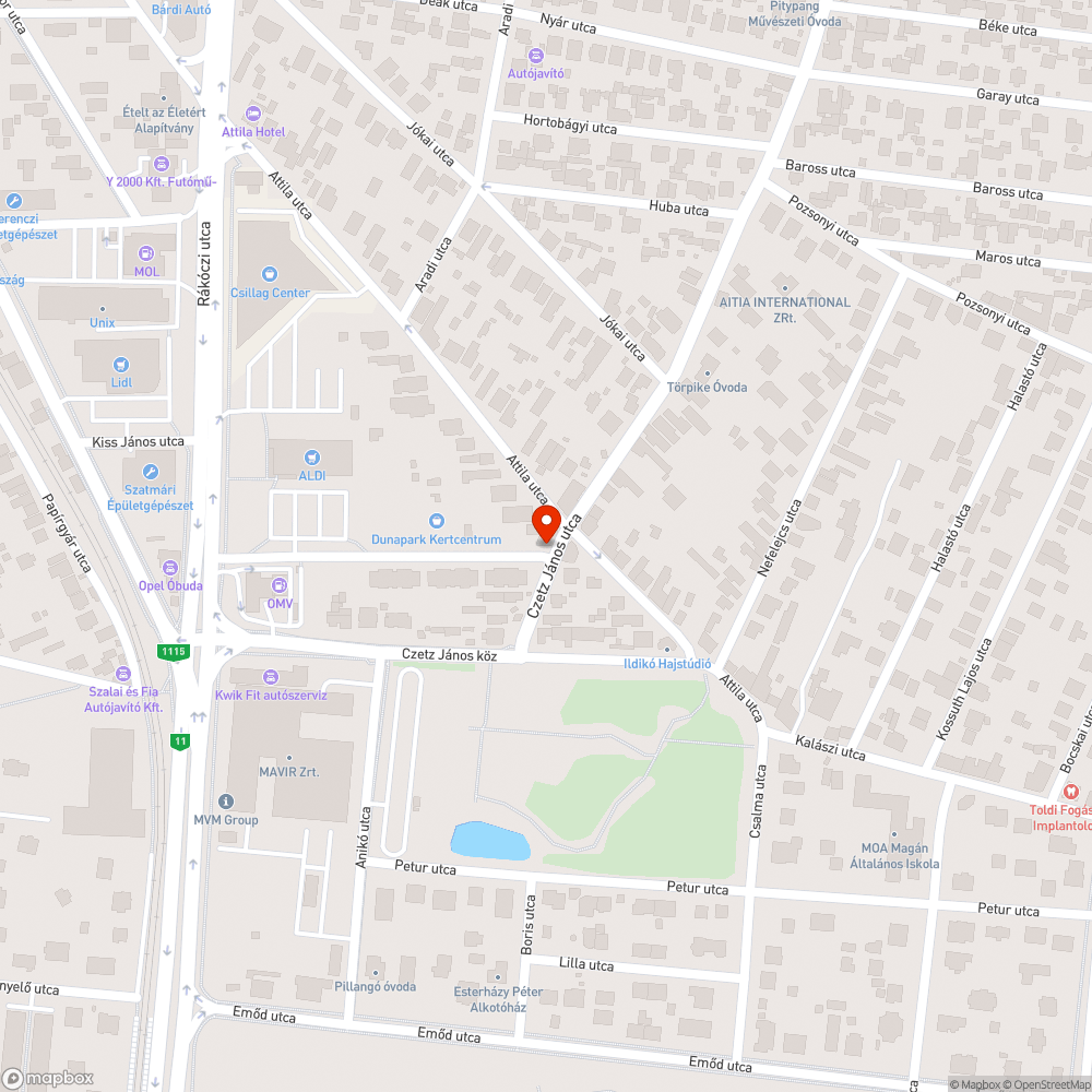 Kidöntött tábla bejelentés helye