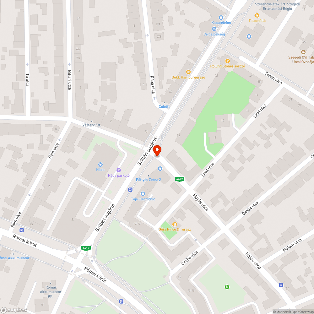 Alacsony tábla bejelentés helye