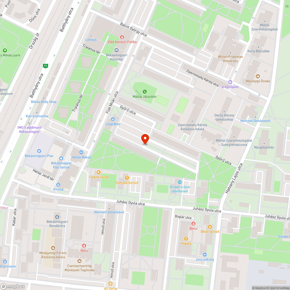 Teljesen eltömődött csatorna bejelentés helye