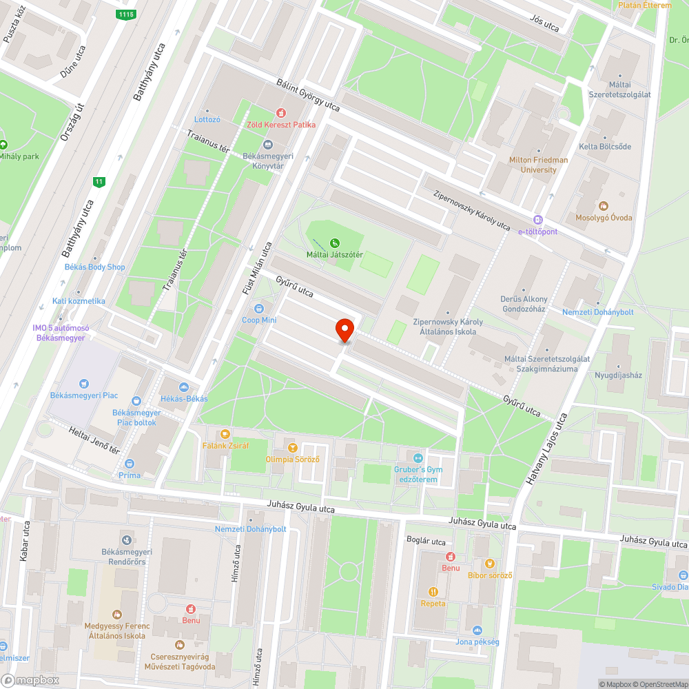 Megsüllyedt aknafedél bejelentés helye