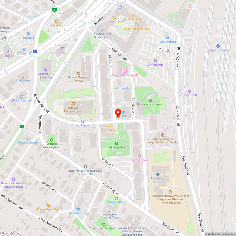 Kérő utcai bódék bejelentés helye