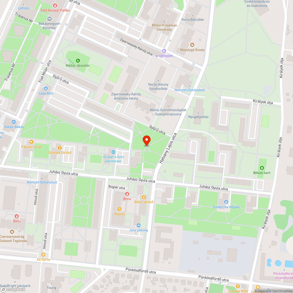 Hiányos kövezet bejelentés helye