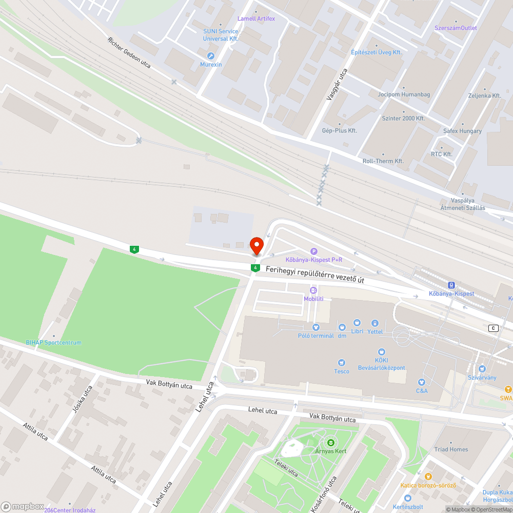 invaziv növények - felüljáró alatt bejelentés helye