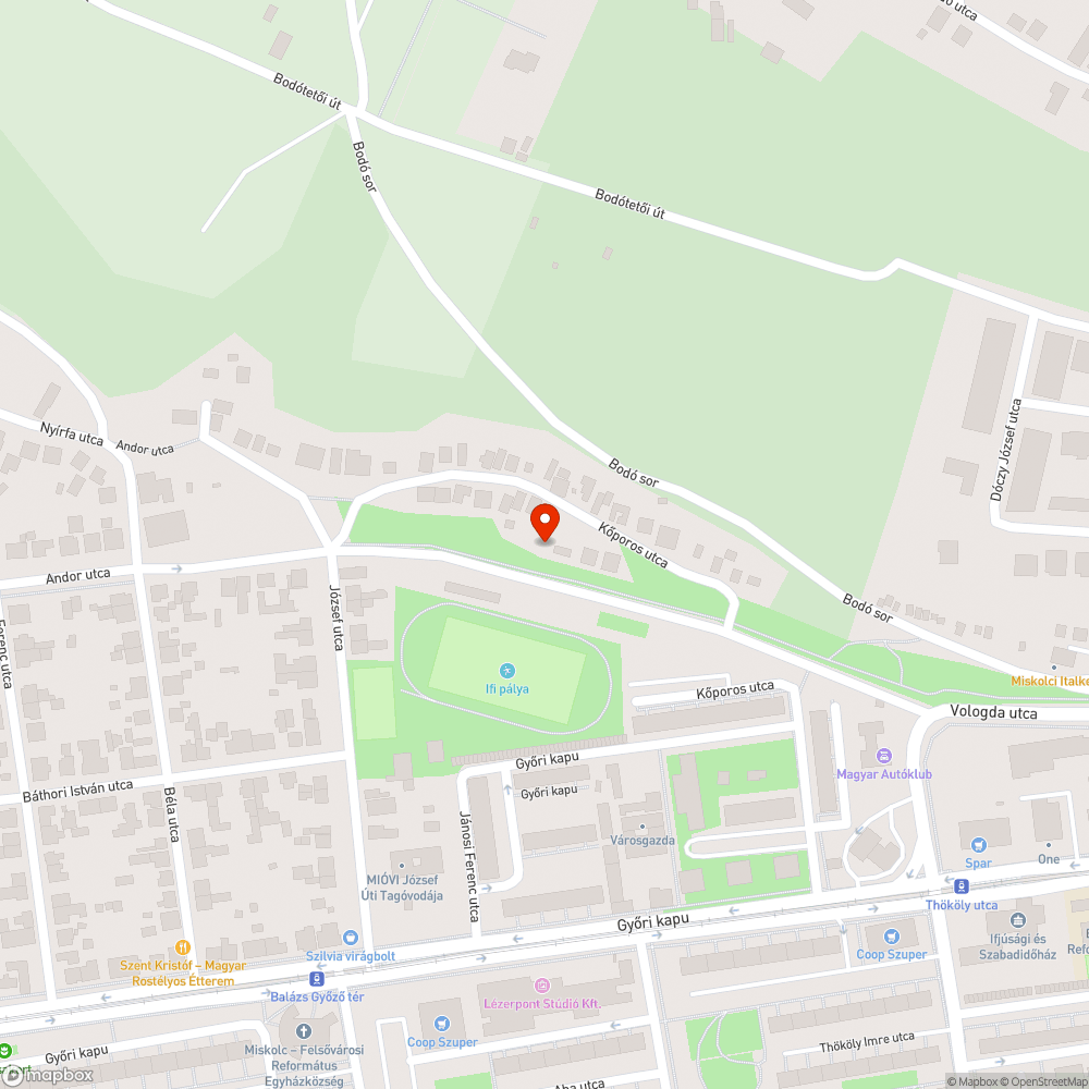 Ruha halom - illegális lerakó bejelentés helye