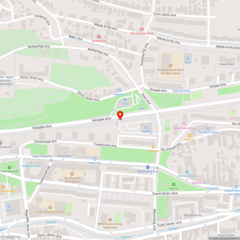 Kerékpárút védelmét biztosító tábla és piros sáv hiánya bejelentés helye