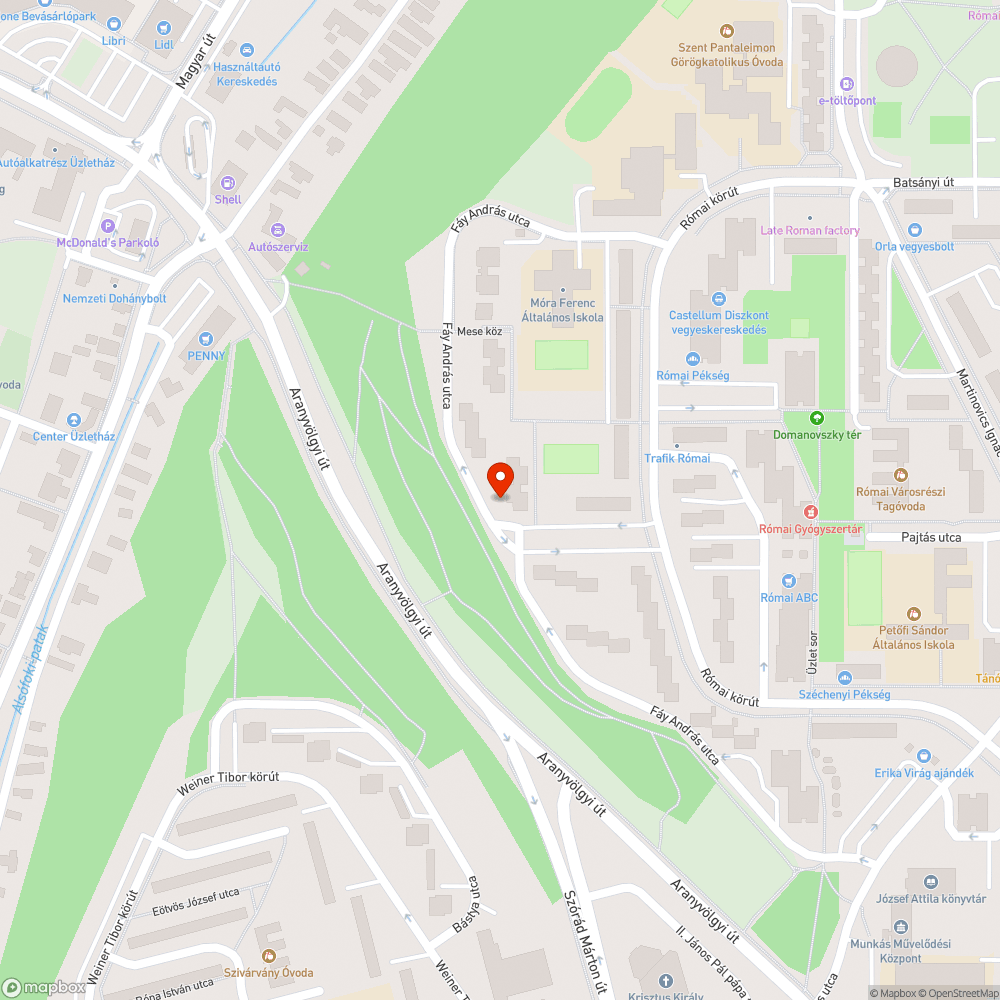 megrongált, elfordult jelzőtábla bejelentés helye