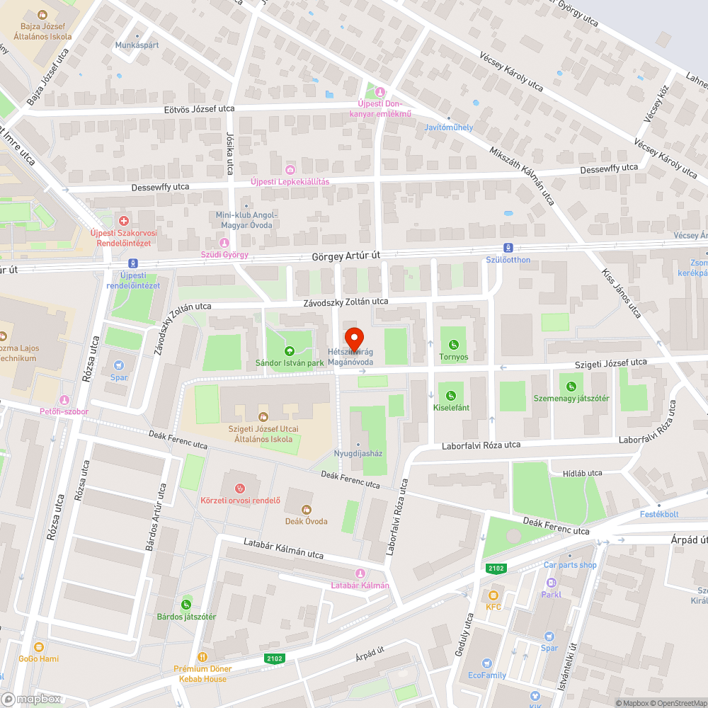 Saras járda, normális cipővel nem lehet közlekedni a Szigeti József utcán bejelentés helye