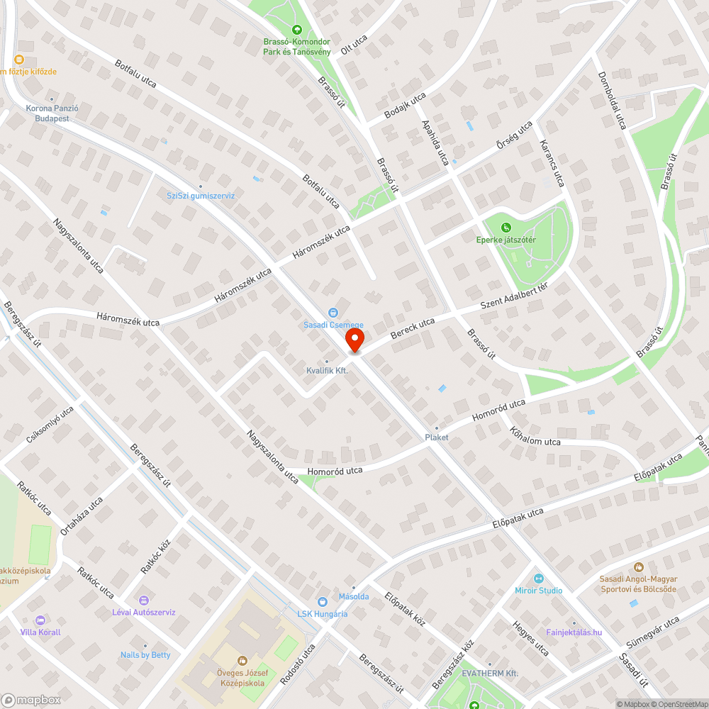 Botlásveszély bejelentés helye