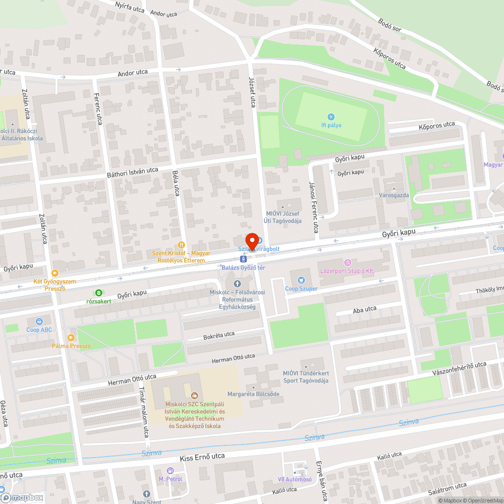 Balesetveszélyes gyalogosátkelők bejelentés helye