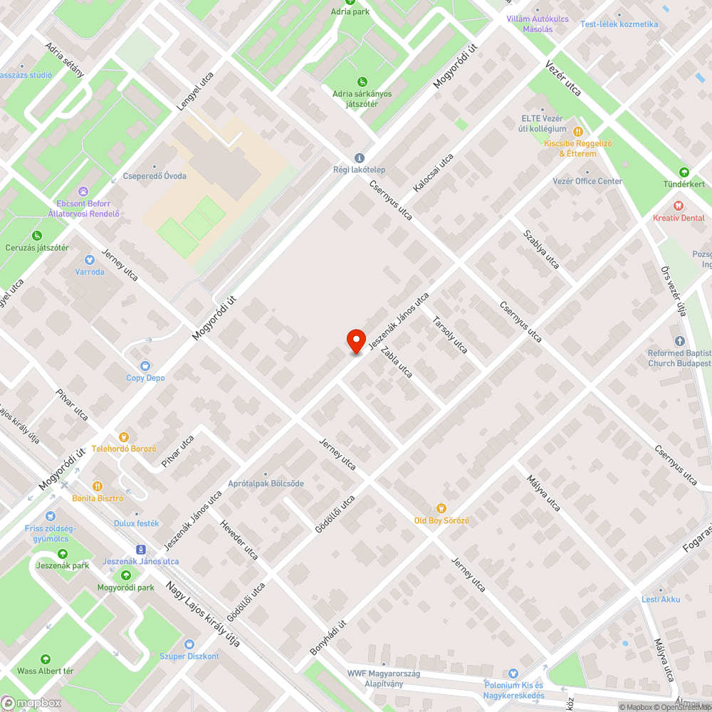 Gyenge fény bejelentés helye