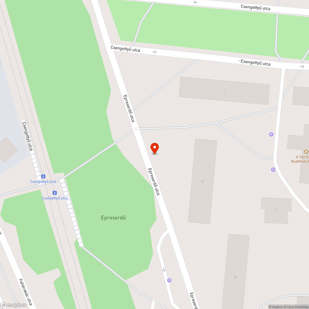 Epreserdő utca és a jobbkezesség bejelentés helye