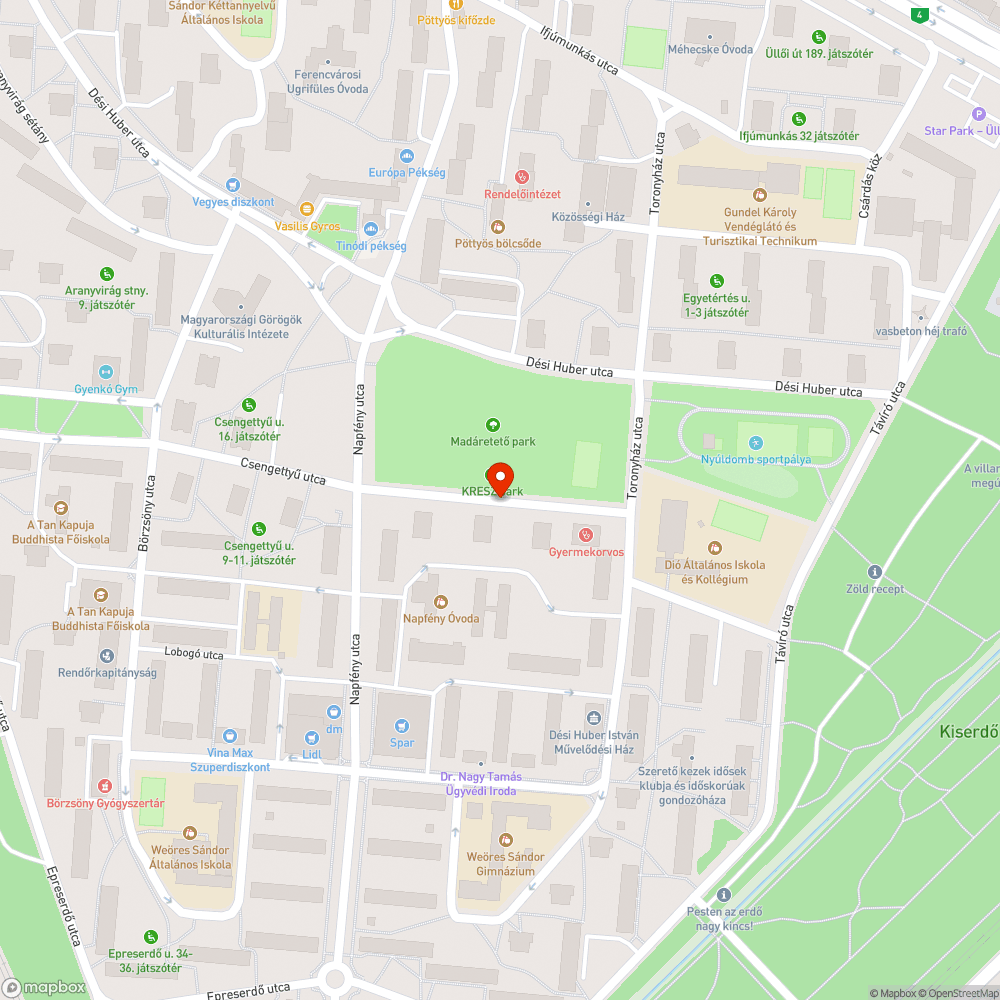 Rossz állapotú szemetes bejelentés helye