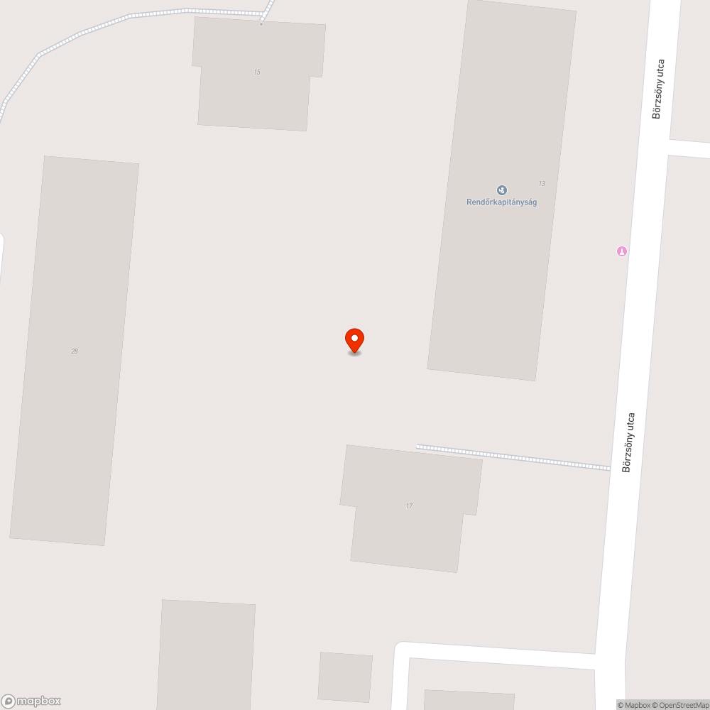 Összetört pad bejelentés helye