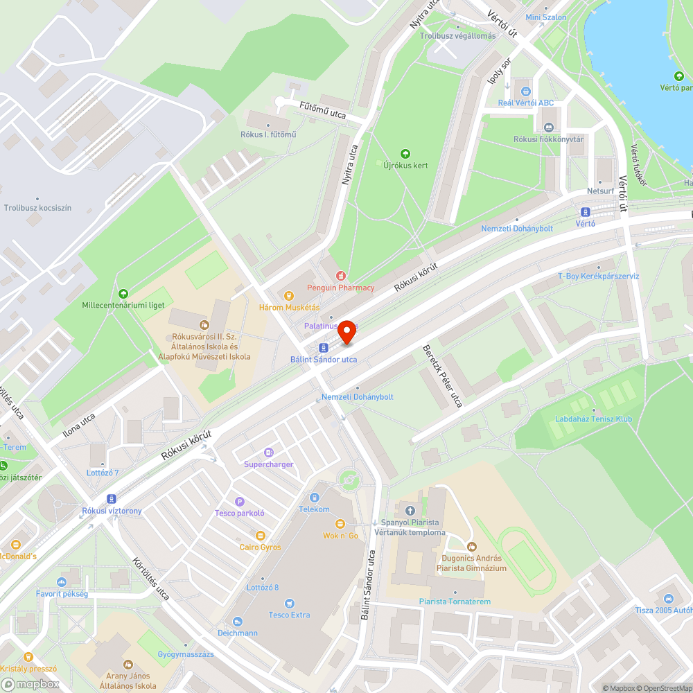 Sérült csatornalefolyó bejelentés helye